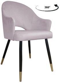 Krzesło obrotowe Velvet podstawa czarno-złota MG55