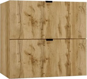 Szafka łazienkowa z 2 szufladami złoty dąb 60cm W8-P60