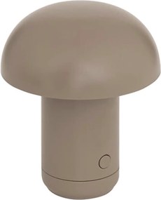 LED lampa stołowa FUNGHI 11,2 cm, brązowa