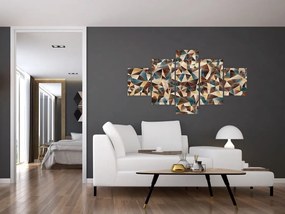 Obraz trójkątów (125x70 cm)