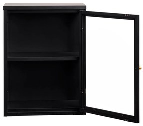 Czarna metalowa witryna wisząca 45x60 cm Carmel – Unique Furniture