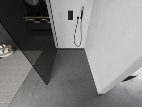 Mexen Kioto ścianka prysznicowa Walk-in 120 x 200 cm, grafit 8 mm, czarna - 800-120-101-70-40