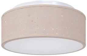 Beżowa lampa sufitowa materiałowa T1-R14