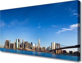 Zdjęcie na płótnie Światła Mostu nad Metropolią