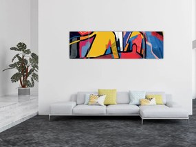 Obraz - Abstrakcja mężczyzn (170x50 cm)