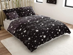 PrzytulneMieszkanie.pl PrzytulneMieszkanie.pl Pościel z mikrofibry NOČNÍ OBLOHA czarno-szara Rozmiar pościeli: 2 szt 70 x 90 cm | 200 x 220 cm