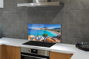 Panel Szklany Panorama Greckiego Wybrzeża