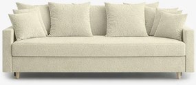 Sofa z Funkcją Spania MARIELA Kremowa Nowoczesna