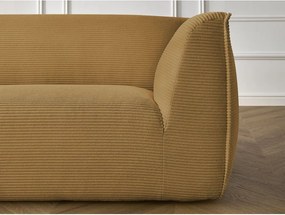 Musztardowa sztruksowa sofa 242 cm Giorgia – Bobochic Paris