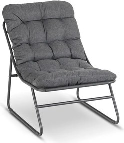 Zestaw Mebli Ogrodowych NIKEA Szary 2x Fotel Stolik Tarasowy Nowoczesny