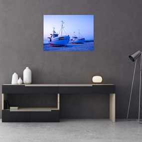 Obraz na szkle - Lądowanie o zmierzchu (70x50 cm)