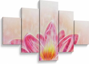 Obraz kwiatu lotosu (125x70 cm)