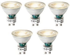 Zestaw 5 żarówek LED GU10 z 3-stopniową regulacją jasności 7W 600 lm 2700K