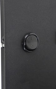 Nowoczesna lampa ścienna USB czarna z elastycznym ramieniem - Duppio