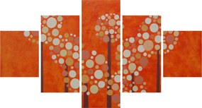 Obraz - Pomarańczowy las (125x70 cm)