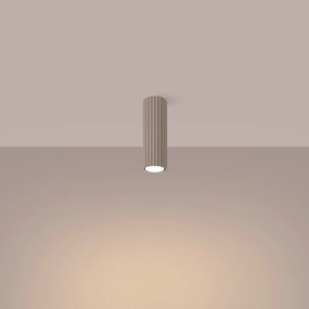 Plafon KARBON 20 taupe ryflowany SOLLUX  LIGHTING