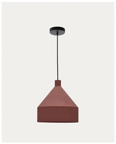 Lampa wisząca w kolorze terakoty z metalowym kloszem ø 30 cm Peralta – Kave Home