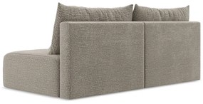 Beżowa rozkładana/ze schowkiem sofa 216 cm Kalena – Makamii