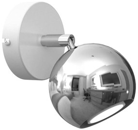Kinkiet punktowy COMET 1xGU10/8W/230V biały/chrom błyszczący