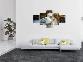 Obraz - Strumień leśny (125x70 cm)