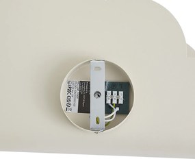 Dziecięca lampa ścienna w kształcie chmurki z promieniami słońca, beżowa - Cloudy