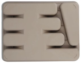 Beżowy bambusowy organizer na sztućce Kitchen Craft Natural Elements