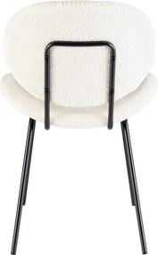 Białe tapicerowane krzesło Maddie – Yes Everyday