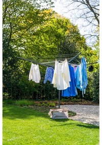 Antracytowa ogrodowa suszarka na pranie 50 m Lift-O-Matic – Brabantia