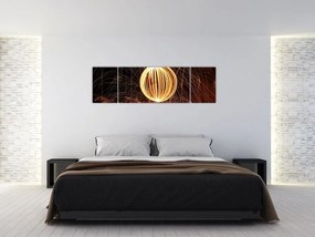 Obraz - Malowanie światłem (170x50 cm)
