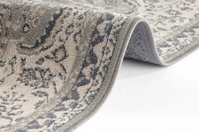 Dywan Terrain designerski Orientalny Ornament Szaro-Kremowy z krótkim włosiem 120 cm x 170 cm Certyfikat Oeko-Tex