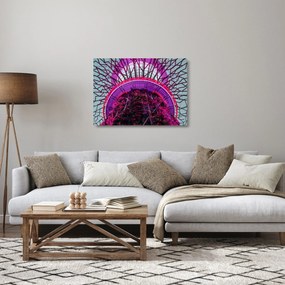 Obraz na szkle - Abstrakcyjny obraz - fioletowe gałęzie (70x50 cm)