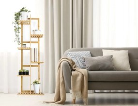 Stojak na rośliny G21 6 poziomów, bambusowy