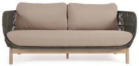 Sofa ogrodowa w kolorze khaki Kave Home Catalina