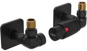 Mexen G00 zestaw termostatyczny osiowy z maskownicą S, czarny - W903-900-909-70