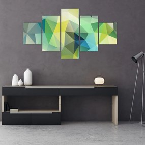 Obraz abstrakcji geometrycznej (125x70 cm)