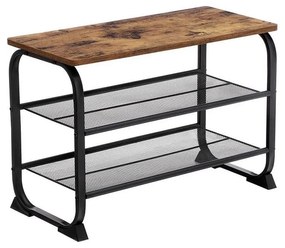 Szafka na buty DAVOR brązowa/czarna