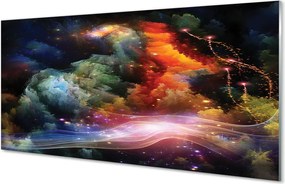 Panel szklany do Kuchni Futurystyczna Wizja Przestrzeni