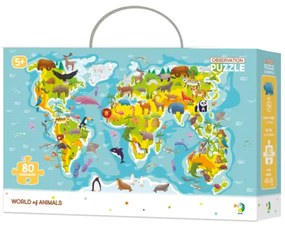 Układanka obrazkowa Dodo Animal World, 80elementów