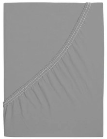 PrzytulneMieszkanie.pl Prześcieradło z jerseyu do dziecięcego łóżeczka EXCLUSIVE 70x140 cm szare
