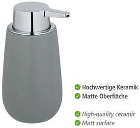 Szary ceramiczny dozownik do mydła 320 ml Badi – Wenko