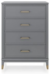 Szara komoda CosmoLiving by Cosmopolitan Westerleigh, 75x106 cm