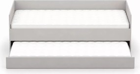 Łóżko Dots 90x200 z szufladą i dodatkowym spaniem 80x200 kaszmir - łóżko młodzieżowe 2w1