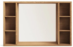 Wisząca szafka łazienkowa z litego drewna tekowego z lustrem 100x65 cm Parana – Kave Home