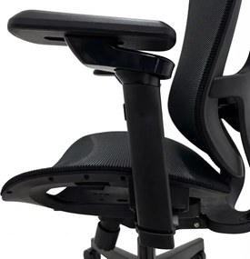 Fotel biurowy ergonomiczny siatkowy Basten, zgodny z normą BHP