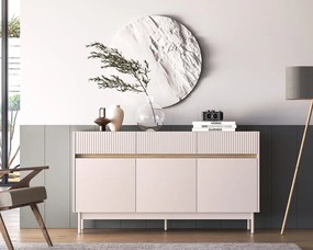 Komoda DUMI 05 3D3S 154 kaszmirowa/dąb cremona  ML MEBLE