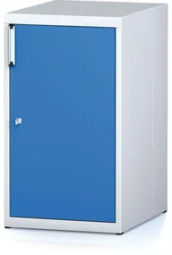 Alfa 3 Kontenerek na narzędzia MECHANIC, z drzwiami, 2 półki, 480 x 600 x 840 mm, niebieskie drzwi