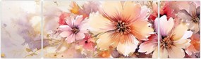 Obraz - Kwiaty (170x50 cm)