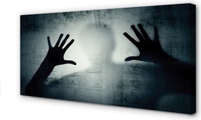 Obraz na płótnie Cień Rąk i Głowy