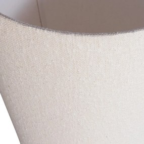 Beżowa lampa stojąca z tekstylnym kloszem (wysokość 187 cm) Loft – WOOOD