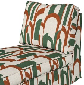 Pokrowiec na szezlong/ leżankę Ektorp wolnostojący prosty tył